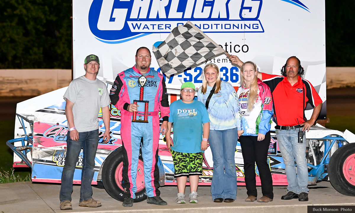 Michael Johnson won the K & M Motorsports of Ashland USRA B-Mod main event.