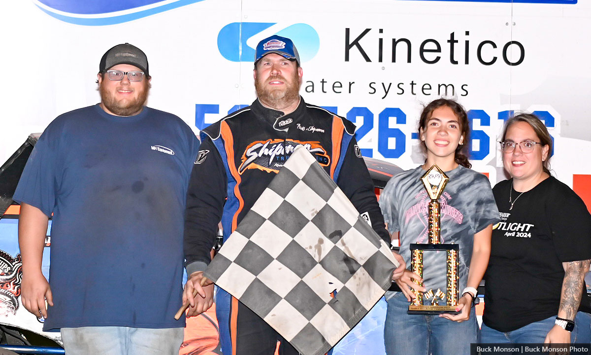 Travis Shipman won the Skjeveland Enterprises USRA Stock Car main event.